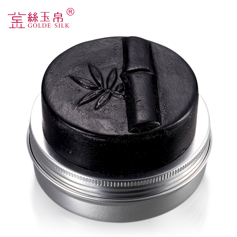 金丝玉帛 竹炭去黑头手工皂 100g 深层洁肤 控油祛痘 去黑头