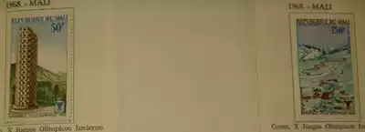 Mali's new set of all-Aviation High-value tickets for the 10th Winter Olympics in Mali in 1968