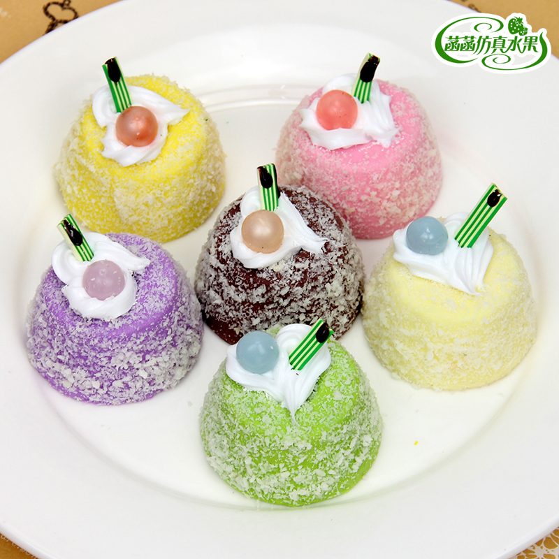 Simulation wowotou PU fake wwotou bread cake model chocolate fruit cheese decoration photography gift