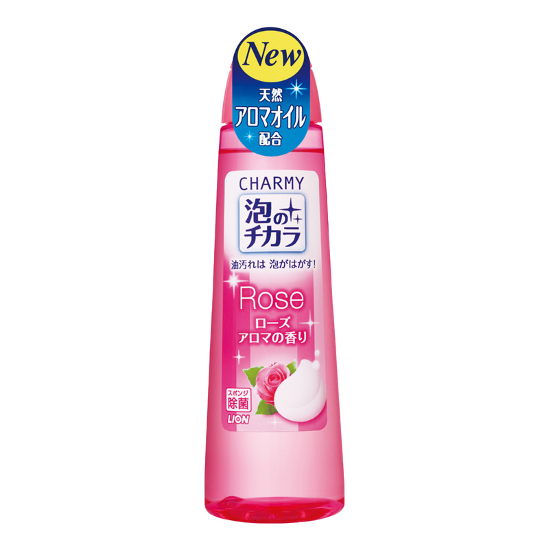 lion狮王CHARMY泡沫洗洁精(玫瑰)250ml日本原装进口洗涤剂去油污
