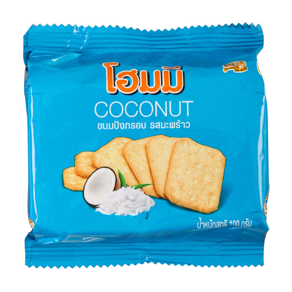 【天猫超市】泰国进口饼干 贝斯娜随身包椰子味饼干 100g/袋