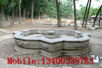 Special-shaped stone carving fish tank Qingshi made of old fish tank stone carving pool Sub-courtyard decoration 069