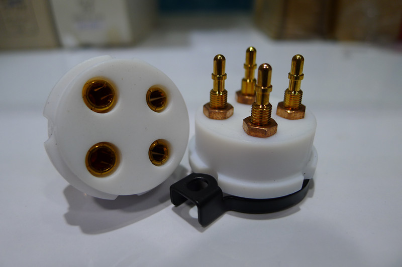 American CMC Teflon 4-foot vacuum tube seat suitable for vacuum tubes such as 300B 2A3