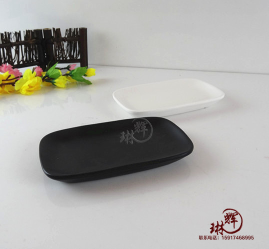 Japanese-Style Towel Dish 6inch Plastic Towel Dish Japanese-Style Melamine Imitation Porcelain Sanchuang Frosted Plate Japanese and Korean Cuisine Plate