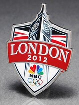 2012 London Olympics Badges NBC Media PIN London Tower attractions