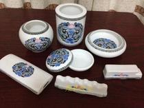 Liling Qunli old porcelain-hand-painted sanglong playing beads 7 stationery-Collectibles