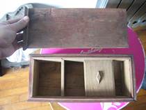 Antique Miscellaneous Chinese Wooden Wedding Married Two - layer Wood Box Drug Box Dressing Box