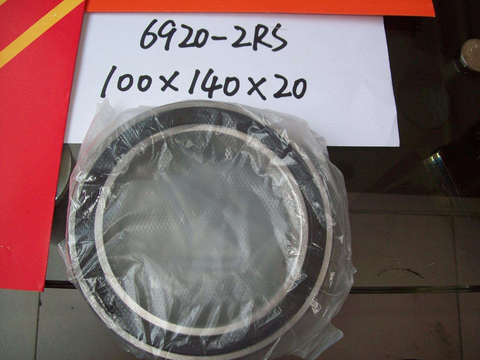 Two sides rubber seal 6920-2RS thin wall bearing 61920-2RS size 100*140*20
