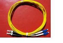 Telecom-grade LC-ST single-mode dual-core 3 m fiber optic jumper