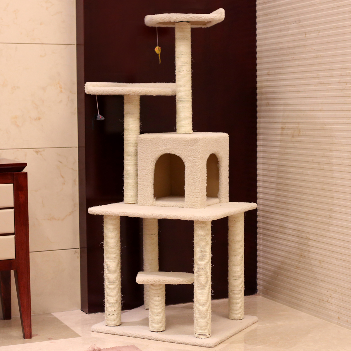全国包邮 猫玩具 斑卓猫爬架BT-18022 剑麻猫玩具 猫窝猫抓板猫树
