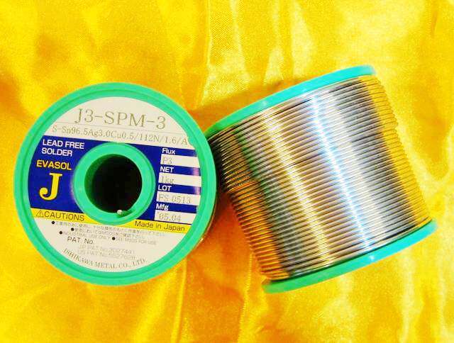 Japan Ishikawa Imports of silver welding tin wire diameter 1 6mm (calculated in bulk per meter)