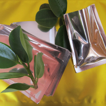 8cm * 12cm aluminized flat pocket aluminium foil bag food bag composite bag triple side seal bag packing bag 1