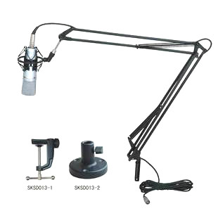 ISK 015 Vientiane cantilever holder microphone holder with 6 m microphone line (black white optional)