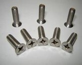 Stainless steel American flat machine screw stainless steel American countersunk head cross mechanical screw 4#-40 100 1 pack