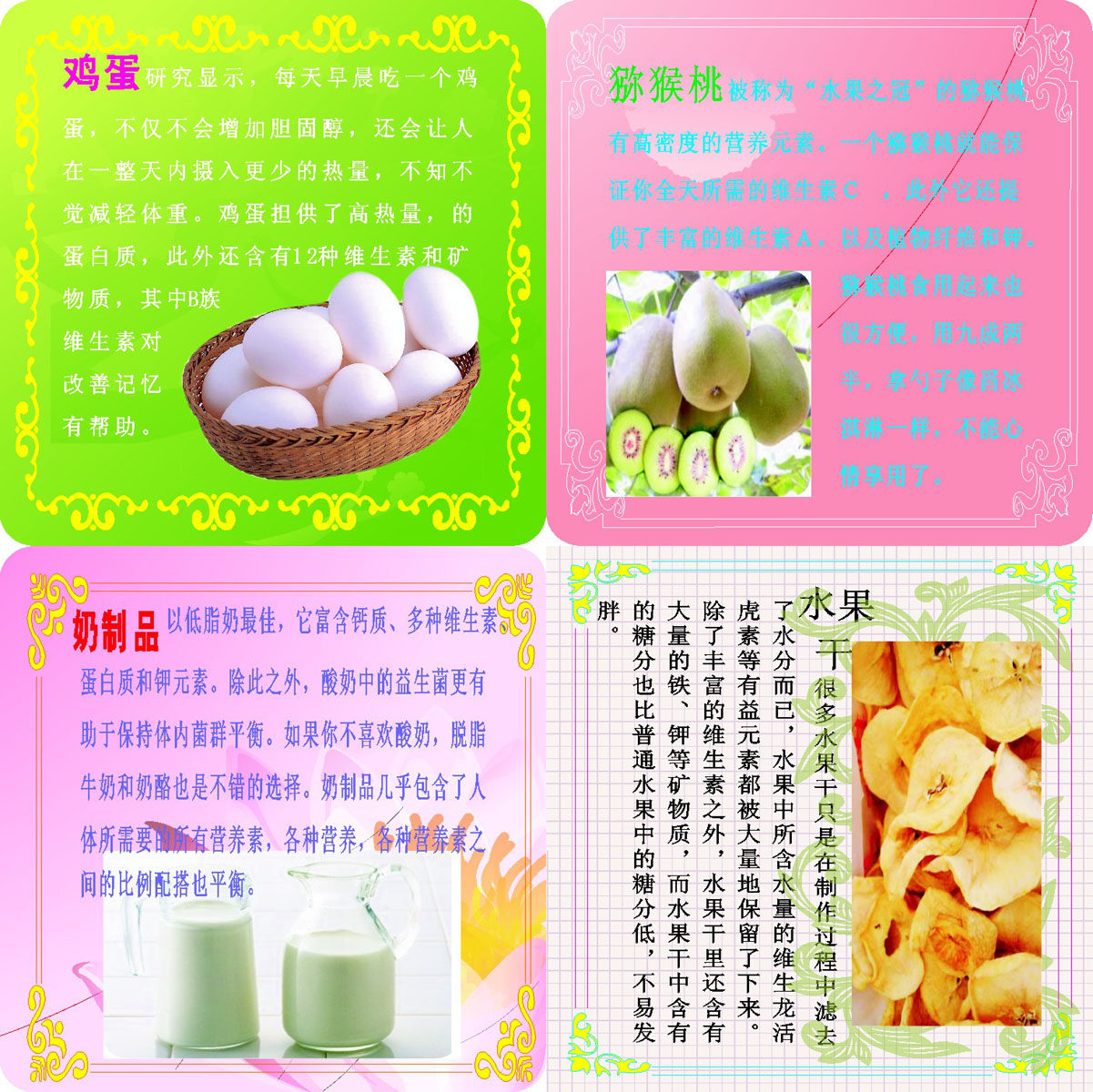 海报印制93素材健康展板135食品保健