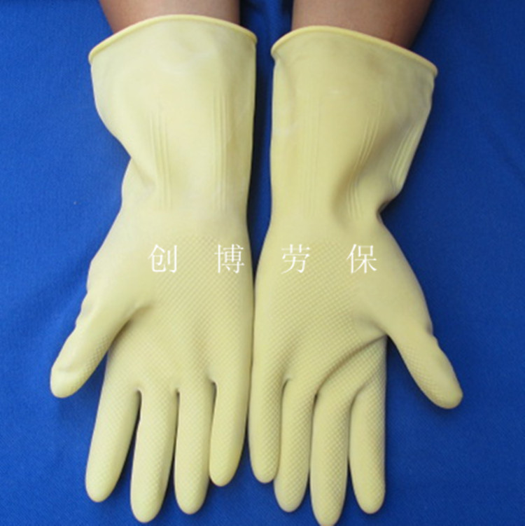 Labor Palate Supplies Happy Eva Latex Gloves Rubber Gloves Oil Resistant Acid-Resistant PH Protection Gloves