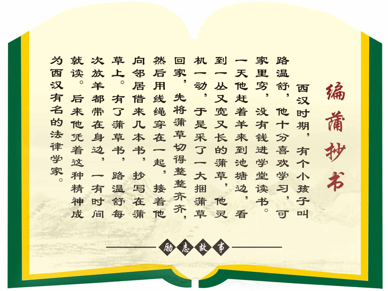 海报印制94素材故事展板174学校励志故事