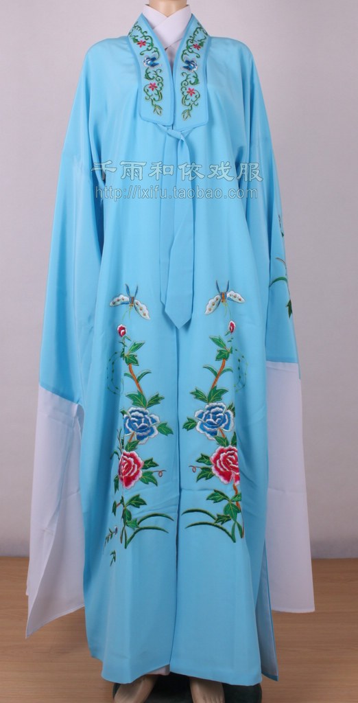 Pair of small clothes Pair of small clothes Pair of light blue Peking Opera Yue Opera Costume Photo Gallery Antique Costume No. 252