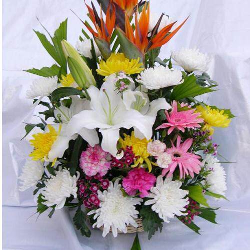 清明节花束 祭奠花束 扫墓鲜花 上海鲜花速递人气花篮追悼花篮