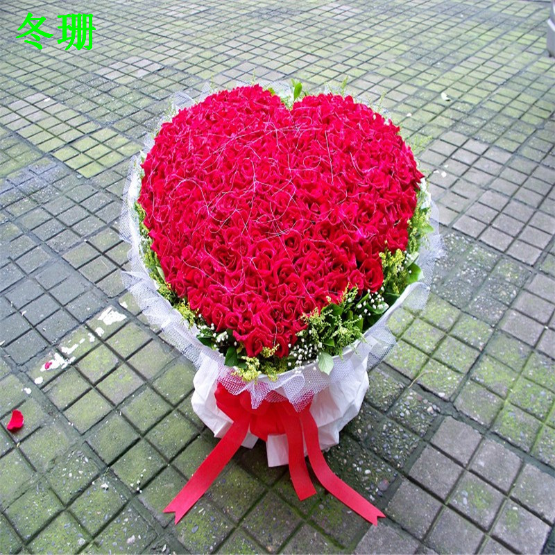 七夕生日周年纪念同城鲜花速递抚州庐山宜春六安送花店99朵红玫瑰