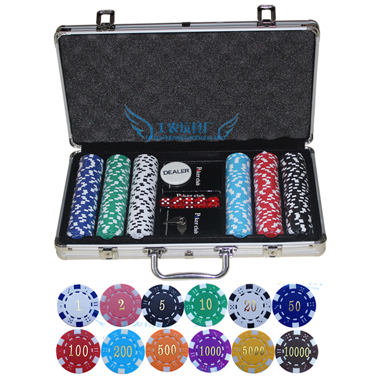 11 5 gr Face value chips 300 Sheet Aluminum Case Suit Bagle Game Coin Texas Poker Chips Digital Chips