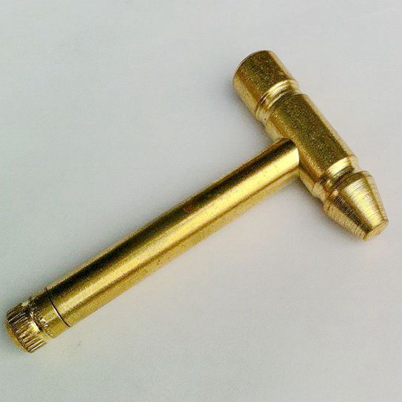 Short hammer mini-copper hammer knocks bamboo walnut small hammer artistic small hammer manufacturer direct sales special price