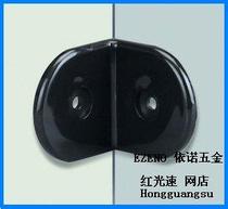 Public toilet partition accessories hardware toilet connector black nylon plastic corner code right angle