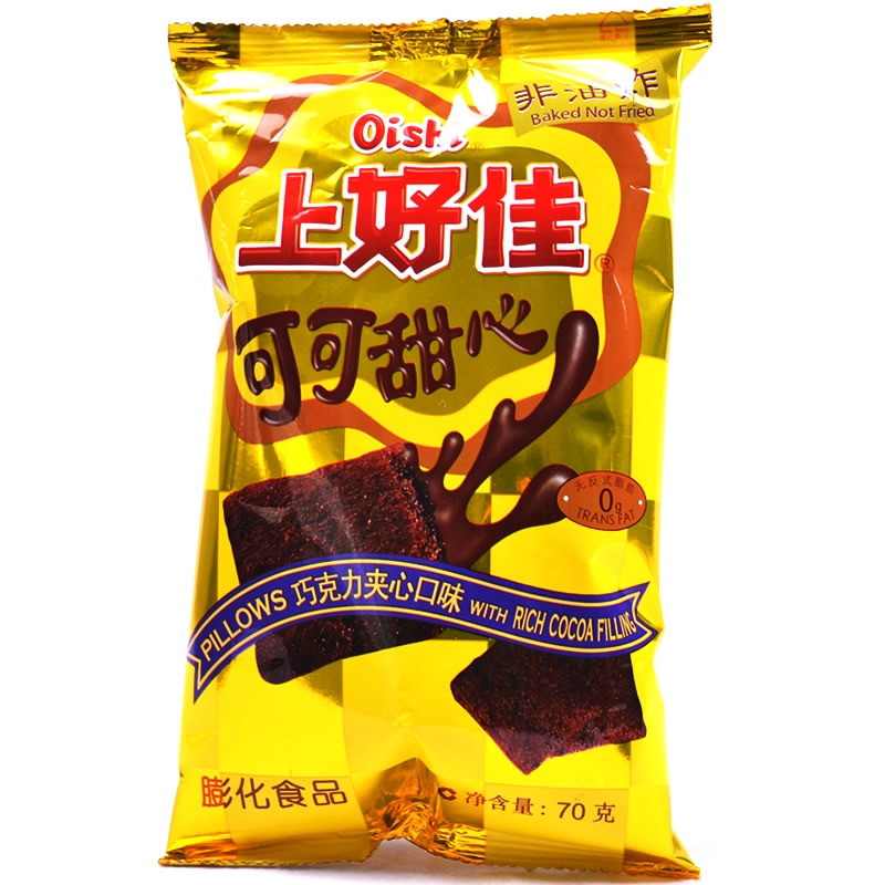 【天猫超市】上好佳可可甜心 70g非油炸膨化食品无反式脂肪