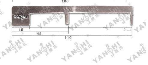 Yan's piano tuning repair tool 1402A stainless steel strike distance measurer