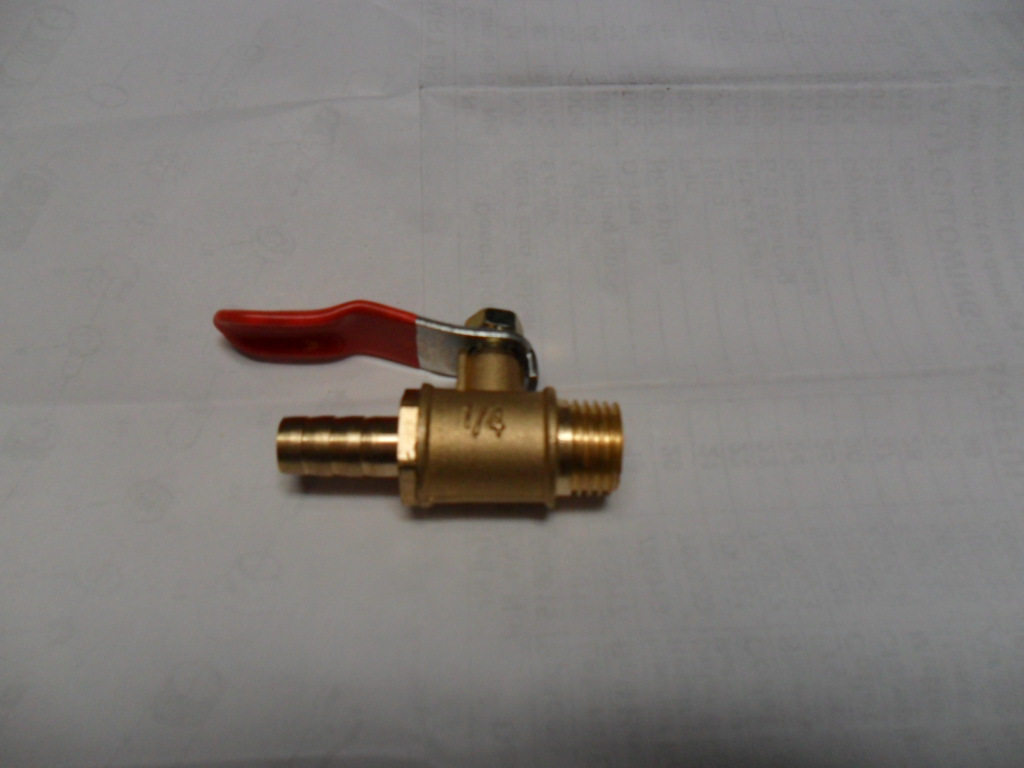Pneumatic components Pneumatic connector Brass connector-brass ball valve 2 points outer wire plug 8MM