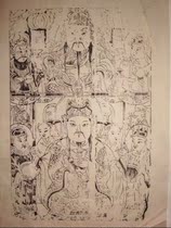 National Intangible Cultural Heritage collection presents the best gift Qing edition Wuqiang Woodblock New Year painting on official and lower wealth