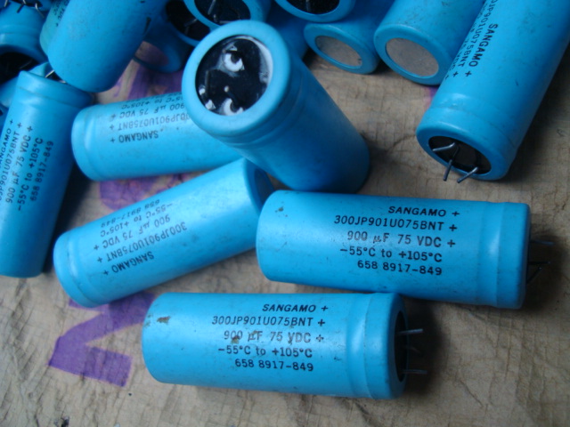 American West Electric Sam SANGAMO Longevity resin seal 75V 900UF Fever copper feet electrolytic capacitor