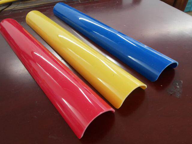 Positive Square Round Expansion Props Beads THOUSANDS OF MILES PVC tubing profiles semicircle pipe 55mm * 2mm * 40cm