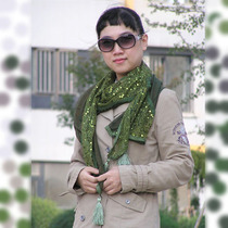 Manlivisa new scarf lace sequin tassel long scarf scarf 1039