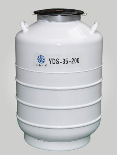 35L Liquid Nitrogen Tank YDS-35-200 200mm Large Aperture Cryogenic Insulation Gas Cylinder Liquid Nitrogen Bio container Tipping-Taobao