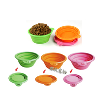 Special Price Pets Folded Out Eating Bowls Travel Silicone Fold Bowls Outside Water Out Bowl Portable Bowls Cat Dog Bowls