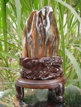 Dufeng Junxiu ice seed boutique green material tree jade fossil decoration 91871#(Shanxi Qi Gallery)