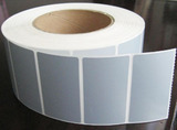 Now cut 50# ADI 90*50*1000 dumb silver waterproof and oil-proof tearing PET label 90mmX50mm sticker