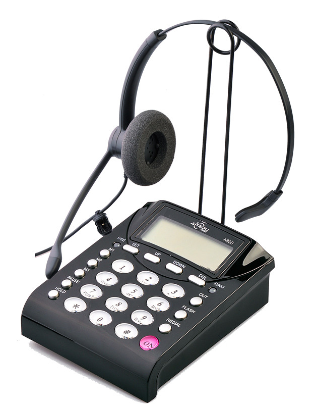 Ayteo A800 headphone telephone call flight attendant customer service operator Single-side ear wheat dialer telephone traffic box