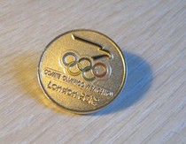 London 2012 Olympic Games badge Mexican Olympic Committee badge Mexico NOC round badge