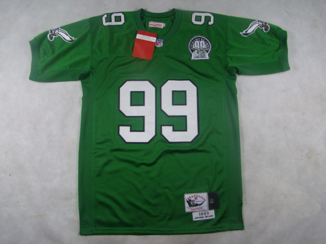2010 Philadelphia Eagles of the Eagles 99 #Jerome brown 50th green jersey
