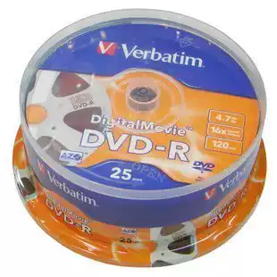 VerbatimVerbatim Digital Old Movie DVD-R 16X Burning disc DVD disc 25P barrel