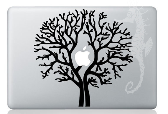 MACBOOK PRO AIR PAD APPLE Ʈ ǻ ƼĿ APPLE COMPUTER STICKER LUCKY TREE