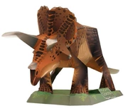 Full 68 lao động thủ công miễn phí không hoàn thành sinh vật thời tiền sử khủng long Triceratops Mô hình giấy 3D Mô tả giấy DIY