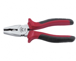 Fuya F-194 European-style rubber handle steel wire pliers 7 inch old tiger pliers flat mouth pliers Electrotechnical cut pliers Import pliers