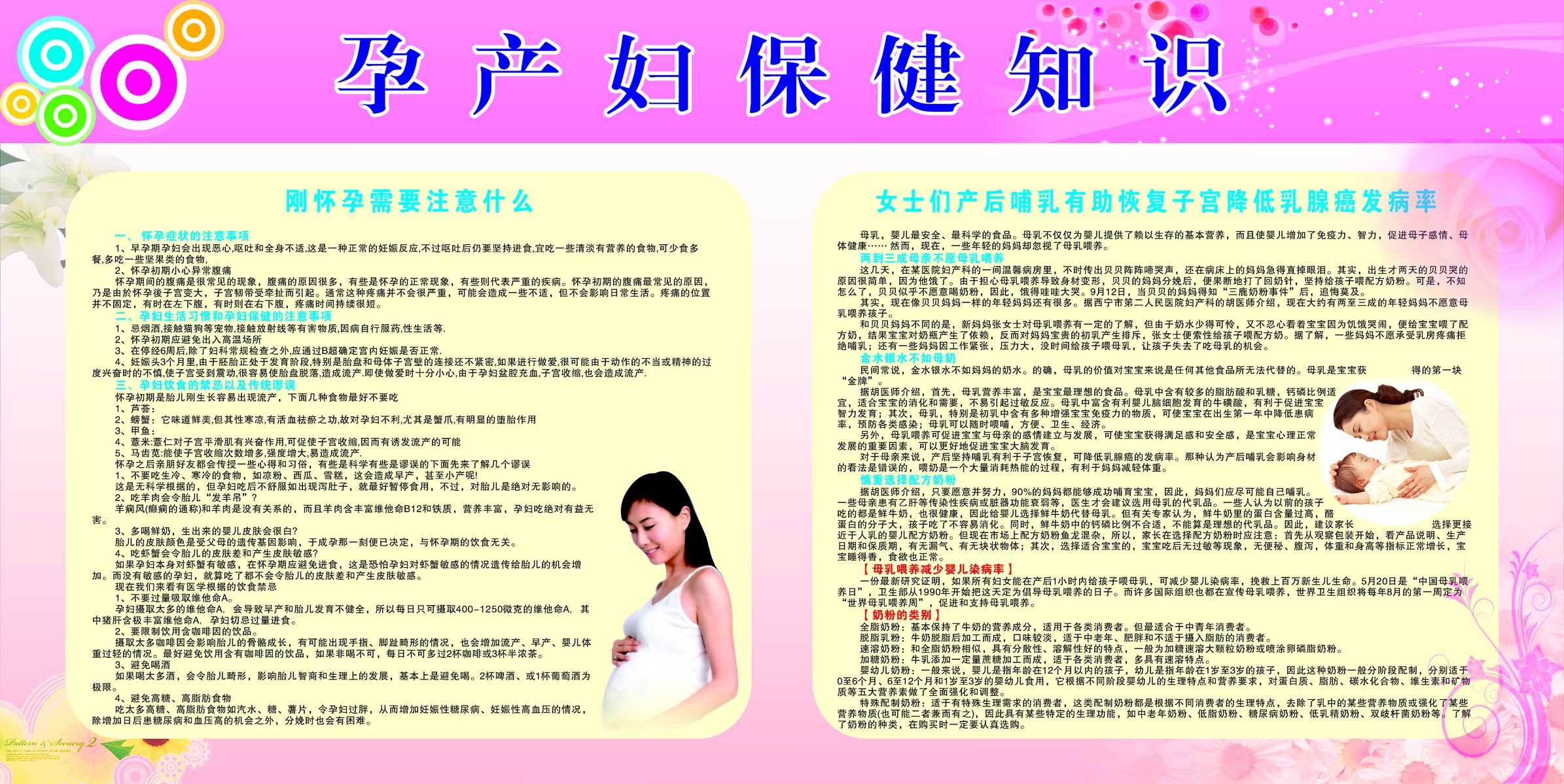 海报印制93素材健康展板32孕产妇保健知识