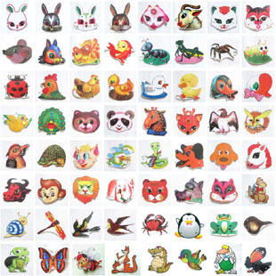 Animal head decoration Great full mask Ball Children rabbit head Accessories Toddler Head Decoration Game Small Pig Mask