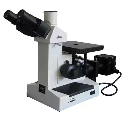 Three-eye inverted metallographic microscope 4XC spheroidization rate grain size band metallographic analysis software