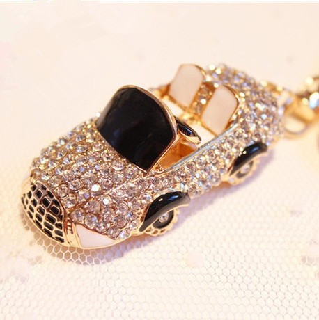 New car model keychain Car key chain Car shape diamond key ring Birthday gift for men and women