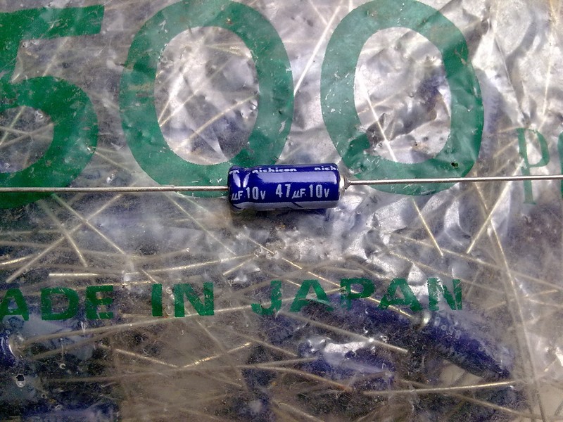 Japanese native nichicon VX series 47uf 10V audio axial fever capacitor